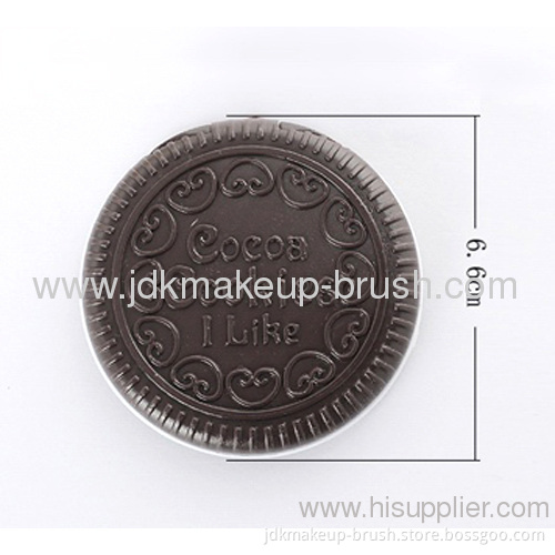 Cocoa Cookies Shape Cosmetic Mirror With Comb 